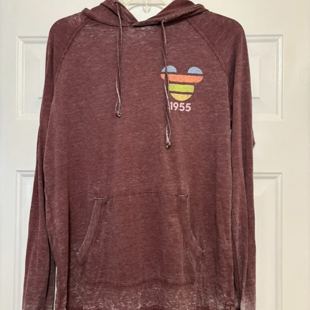 Disneyland Maroon Mickey Sweatshirt Hoodie